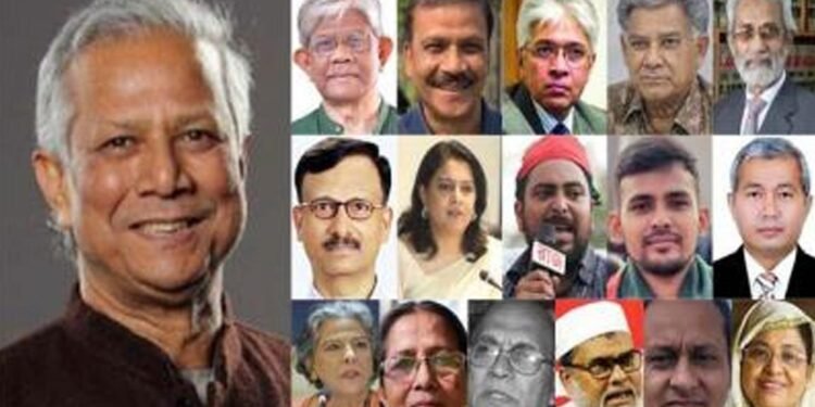 অন্তর্বর্তী সরকারের উপদেষ্টা সদস্যের নাম প্রকাশ